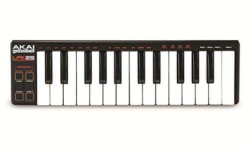 AKAI Professional LPK25 Tastiera Controller MIDI Portatile, USB, con 25 Tasti Sensibili alla Dinamica