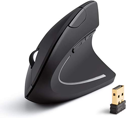 Anker Mouse Verticale Wireless - Mouse Senza Fili Con Impugnatura Verticale e Design Ergonomico, Nero