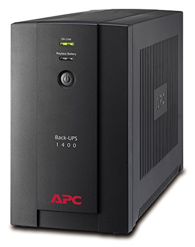 APC Back-UPS BX - BX1400UI - Gruppo di continuità 1400VA (AVR, 6 uscite IEC-C13, USB, Shutdown Software)