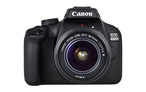 Canon Italia EOS 4000D + EF-S DC III Fotocamera Reflex, Nero, Lunghezza Focale 18-55 mm