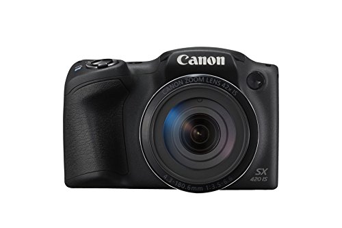 Canon PowerShot SX420 IS Fotocamera Bridge Digitale, 20 Megapixel, Nero/Antracite