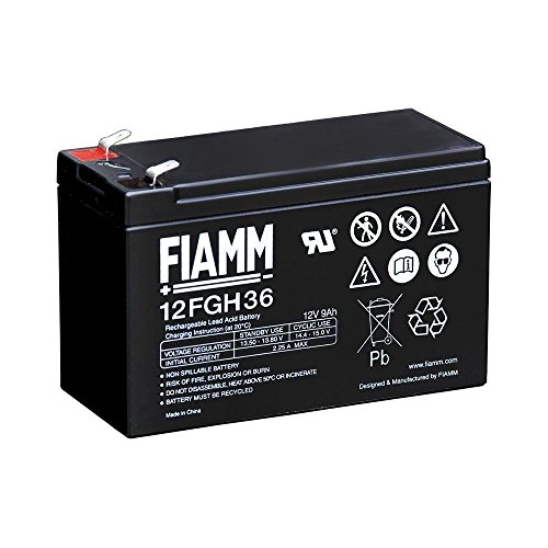 FIAMM IC-12FGH36 - Batteria al Piombo 12V 9Ah (Faston 6,3mm)