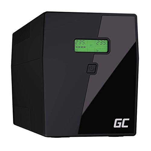 Green Cell UPS USV 2000VA (1400W) Back-UPS Gruppo di continuità 230V 2000VA-3000VA Line-interactive Power Supply Pure Sine wave USB type B 2x Schuko