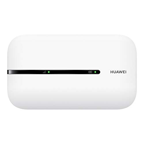 Huawei Mobile Wi-Fi 3s 4G LTE (CAT4), Velocità di Download 150 Mbps, Batteria Ricaricabile da 1500 mAh, Nessuna Configurazione Necessaria, Wi-Fi Portatile Abilitato, per Viaggio e sul Lavoro, Bianco