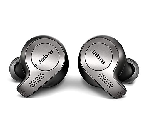 Jabra Elite 65t auricolari stereofonici, wireless, Bluetooth 5.0, Alexa integrata, nero e titanio