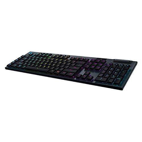 Logitech G G915 Lightspeed Wireless RGB Tastiera Gaming Meccanica, Tactile Switches (US Intl Layout), Carbon