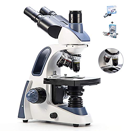 Microscopio Binoculare Stereo Composto, Lente Di Ingrandimento Per Microscopio Per Studenti, Ingrandimento 40X-2500X, Stage Meccanico, Messa A Fuoco Precisa, Oculari Grandangolari 10X E 25X