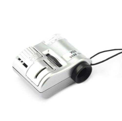 Mini microscopio tascabile con zoom ottico x60 lente cellulare compatto