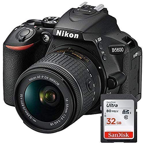 Nikon D5600 - Fotocamera Reflex Digitale + Obiettivo AF-P DX NIKKOR 18-55mm f/3.5-5.6G - Nero