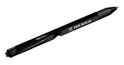 Penna Ninja: Penna Multifunzione 9 in 1 (# 1 Strumento più avanzato, Luce LED, apribottiglie Integrato, livella, 2 cacciaviti)