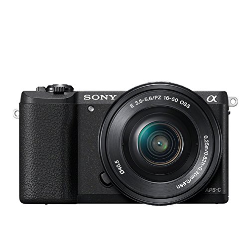Sony Alpha 5100L Fotocamera Digitale Mirrorless Compatta con Obiettivo Intercambiabile 16-50 mm, F:3.5 - 5.6, Sensore APS-C CMOS Exmor da 24.3 MP, sensibilità ISO: 100-25.600, Nero