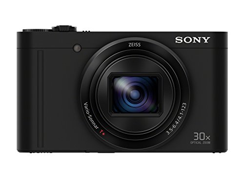 Sony DSC-WX500 Fotocamera Digitale Compatta Cyber-shot, Sensore CMOS Exmor R da 18,2 Megapixel, Obiettivo Zeiss Vario-Sonnar T* con Zoom Ottico 30x, Nero