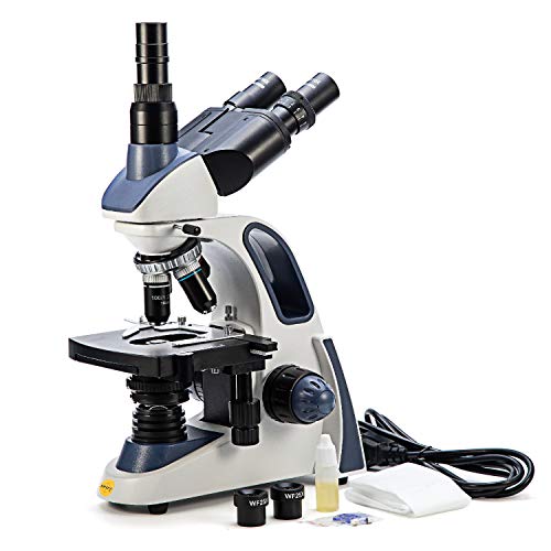 SWIFT SW380T microscopio trinoculare a ricerca avanzata, Ingrandimento 40X-2500X, testa Siedentopf, oculari grandangolari 10X / 25X, tavolino meccanico, messa a fuoco ultra-precisa(SPINA UK)