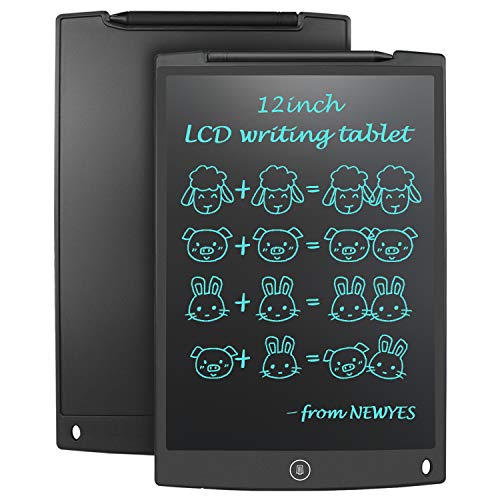 Tavoletta LCD da Disegno 12 Pollici - NEWYES NYWT120- Memo Pad Grande Taglia da Ewriter LCD per Tablet da Tavoletta Grafica Compreso 1 Pennino(Nero)