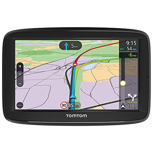 TomTom Via 52 Europa 48 GPS per Auto, Display da 5", Mappe a Vita, Chiamate in Vivavoce, Nero/Antracite