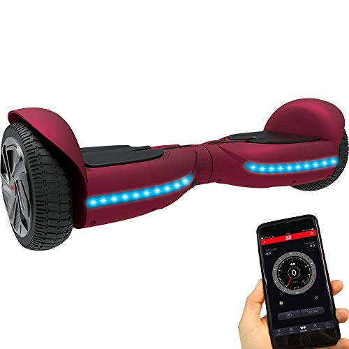 Twodots Hoverboard UL 2272 Glyboard PRO Red, Red, 63x24x23
