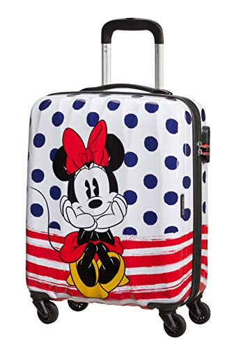 American Tourister Disney Legends - Spinner S, Bagaglio per bambini, 55 cm, 36 L, Multicolore (Minnie Dots)