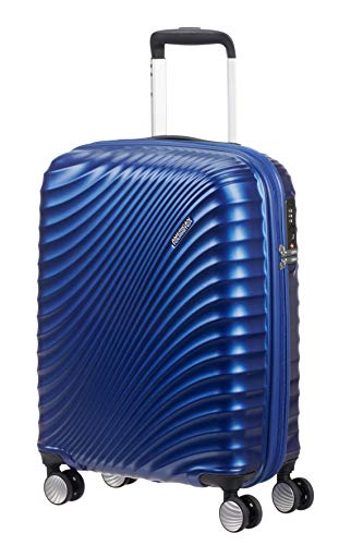 American Tourister Jetglam Spinner S Bagaglio a Mano, 55 cm, 35.5 litri, Blu (Metallic Blue)