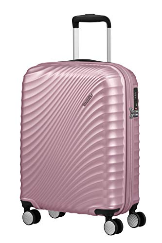 American Tourister Jetglam Spinner S Bagaglio a Mano, 55 cm, 35.5 Litri, Rosa (Metallic Pink)