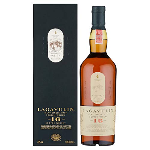 Lagavulin 16 Year Old Scotch Single Malt, Whisky Scozzese con Astuccio, 700 ml