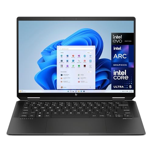 HP Spectre x360 14-eu0000sl Convertibile, Intel Core Ultra 5-125H, Intel Evo Edition, RAM 16GB, SSD 1 TB, Intel Arc, Display 13,5" Touch OLED 2.8K, Webcam 9 MP, Lettore Impronte, Windows 11, Nero